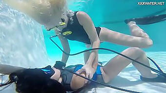 Underwater Hungarian Girls Farkas And Vodichkina Indulge In Lesbian Pleasures