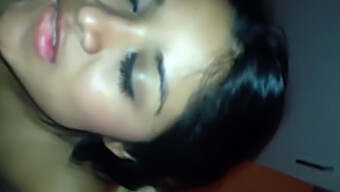 Mexican Beauty Receives Facial From Her Lover