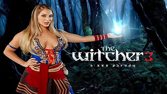 Kayley Gunner, Voluptuous Vixen, Enjoys A Massive Cock From The Witcher In This Vr Parody