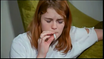 Vintage Redheaded Beauty In Sensual Softcore Scene