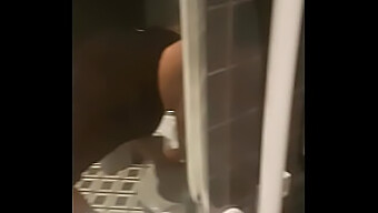 Public Restroom Threesome With Intense Backdoor Action