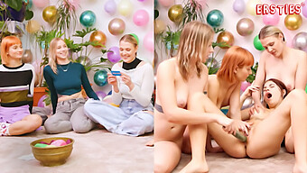 First-Ever Daring Ring Orgy With Five Gorgeous Girls In Natural And Toy Play