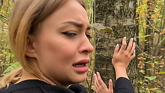 Loren Strawberry Gets Watched And Fucked By A Deranged Man In The Woods