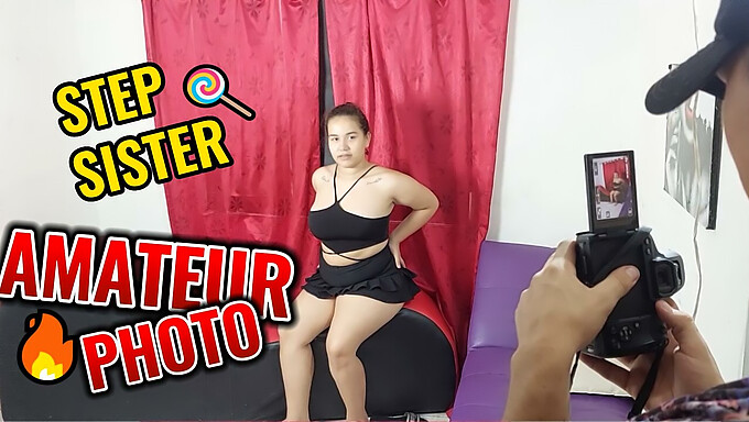 A Irmãzinha Latina De 18 Anos Recebe Uma Sessão De Fotos Caseira Do Seu Irmão Pervertido