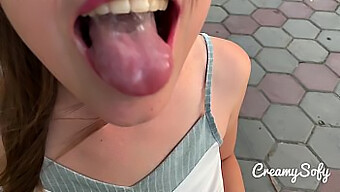 Creamysofy'S Thrilling Public Surprise With Her Naughty Skills