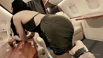 Teenage Playmates Indulge In Passionate Makeout Session Aboard Private Jet