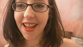 Brunette Teen Gives A Dirty Blowjob In Nerdy Amateur Video