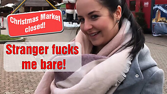 European Teen Gets Pounded By Unknown Man In Closed Christmas Market