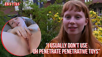 Redheaded Beauty Indulges In Self-Pleasure While We Observe In High-Quality Video