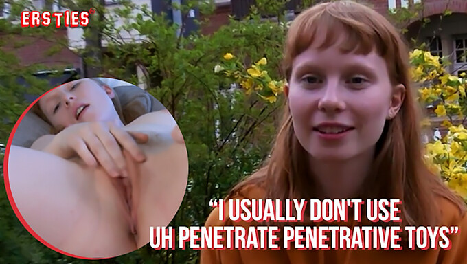 Redheaded Beauty Indulges In Self-Pleasure While We Observe In High-Quality Video