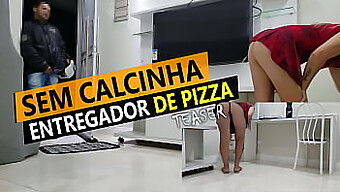 Cristina Almeida, A Quarantined Wife, Flaunts Her Mini Skirt And Bare Legs To Pizza Delivery Man