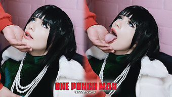 Fubuki Cosplay Transforms Into A Submissive Sex Partner In One Punch Man-Inspired Video