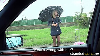 Teen Cheerleader Hitchhiking For A Wild Ride With A Stranger